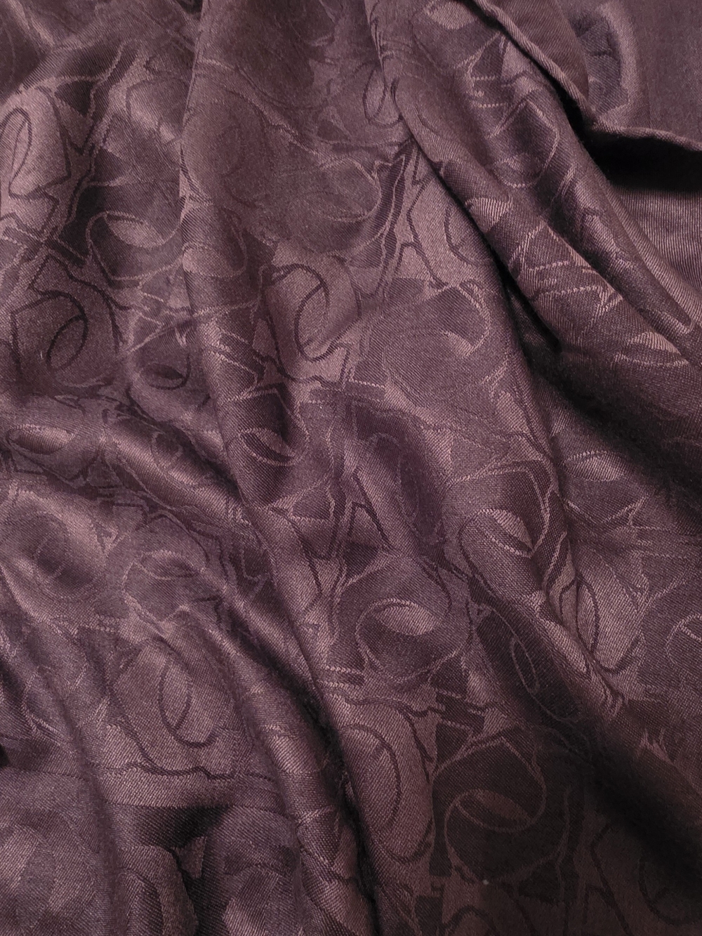 Cartier logo scarf shawl wrap 70x26 charcoal - Picture 4 of 8